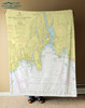 Nautical Chart Blanket - Niantic River, CT