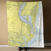 Nautical Chart Blanket - Georgetown / Winyah Bay, SC