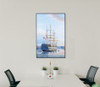 Nautical Oil Painting - H.M.S. Victory in Portsmouth Harbour - Lifestyle 4