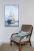 Nautical Canvas Print - H.M.S. Victory in Portsmouth Harbour - Lifestyle 1