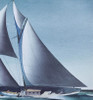 Nautical Canvas Print - Pair of Yacht - Closeup 2