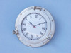 Porthole Clock - Brushed Nickel -  Deluxe Class - 12"