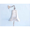 Brushed Nickel Hanging Ship's Bell - 16"