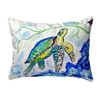 Yellow Sea Turtle Pillow  Large Indoor/Outdoor Pillow - 16" x 20" 
