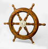Ship's Wheel - Rosewood Brass - Inlay 24"
