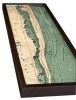 Jupiter Island, FL - 3D Nautical Wood Chart