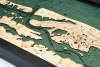 St. Augustine, FL - 3D Nautical Wood Chart