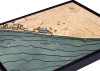 Huntington Beach, California - 3D Nautical Wood Chart