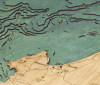 Monterey Bay, California - 3D Nautical Wood Chart