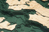 Seattle, Washington - 3D Nautical Wood Chart