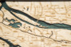 Portland, Oregon - 3D Nautical Wood Chart