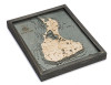 Block Island, Rhode Island - 3D Nautical Wood Chart