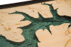 Lake Georgetown, Texas - 3D Nautical Wood Chart
