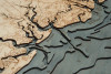 Georgia Coast - 3D Nautical Wood Chart