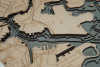 Boston Harbor, Massachusetts  - 3D Nautical Wood Chart