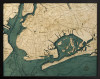 Brooklyn, New York - 3D Nautical Wood Chart