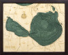 Glen Lake, Michigan - 3D Nautical Wood Chart