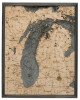 Lake Michigan, Large - 3D Nautical Wood Chart