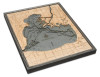Lake St. Clair, Michigan - 3D Nautical Wood Chart