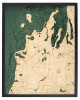 Michigan Route M22 - 3D Nautical Wood Chart