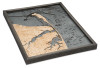 Rumson, New Jersey - 3D Nautical Wood Chart
