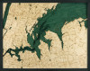 West Long Island Sound, New York - 3D Nautical Wood Chart