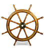 Ship's Wheel - Rosewood Brass - Inlay 36"