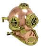 Mark V Diving Helmet - Antique Copper/Gold - 17.5"