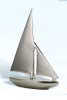 (BW-632) 12" Aluminum Sailboat with Nickel Finish