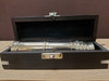 Captain's Brass Telescope with Nickel Finish and Wooden Box - 17"