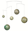(GL060) 5 Globe Mobile - Features 5 Different Globes of Different Sizes from 5 Different Periods of Time