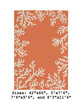 Capri Coral Border Indoor/Outdoor Rug -  Coral - Large Rectangle
Available in 11 Sizes