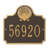 Personalized Conch Nautical Address Plaque - One Line