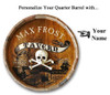 Personalized Pirate Tavern Quarter Barrel Sign - 21"