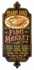 Personalized Fish Market Sign with Relief - 28"