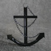 Classic Navy Anchor with Chain - Black