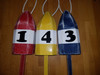 Wooden Lobster Buoy - 21" - Customized with Numbers