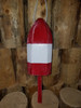 Wooden Lobster Buoy - 21" - Red with White Band