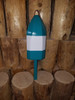 Wooden Lobster Buoy - 21" - Teal with White Band