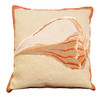 Whelk Shell Needlepoint Pillow