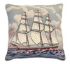 Square Rigger Needlepoint Pillow