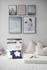 White Pillow with Blue Star