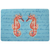 Coral Seahorses Door Mat