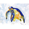 Blue Sea Turtle Door Mat