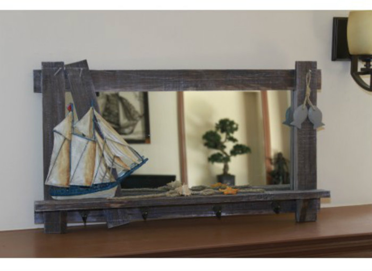 sailboat decor mirror