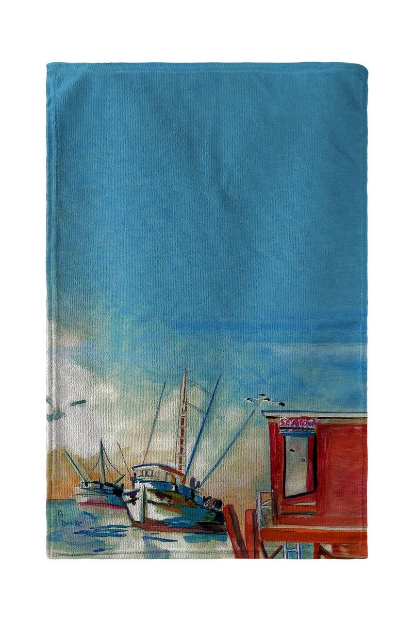 Shrimp Boat Beach Towel