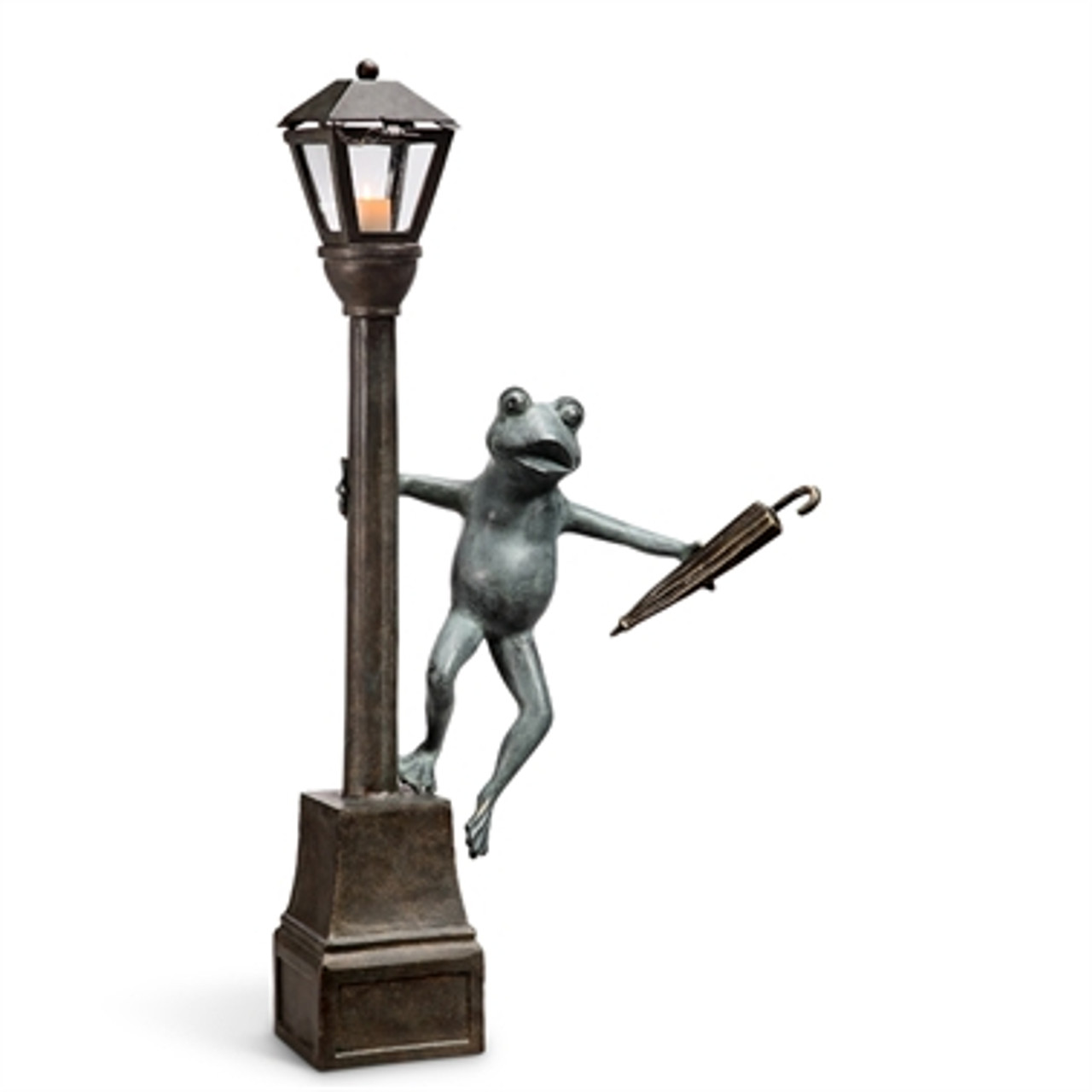 Streetlight Frog Garden Lantern