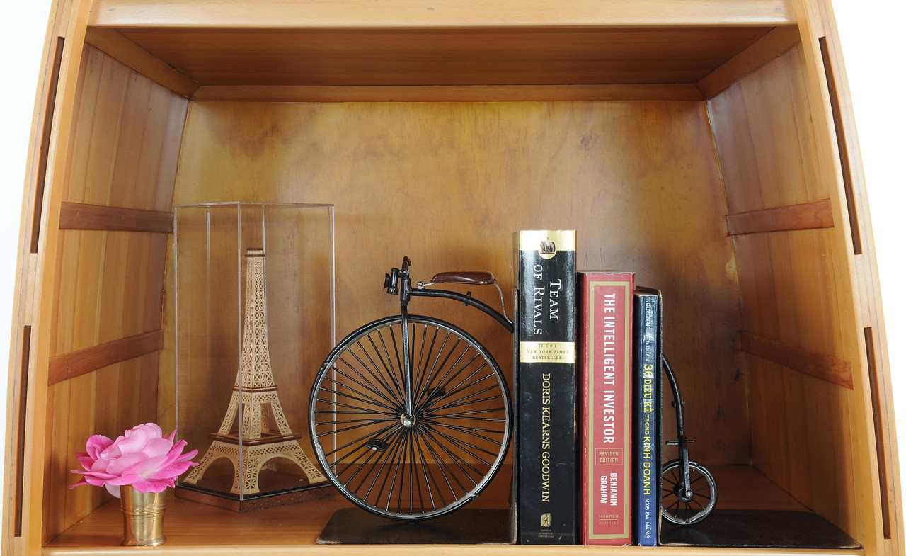 Wooden Canoe Wine Shelf