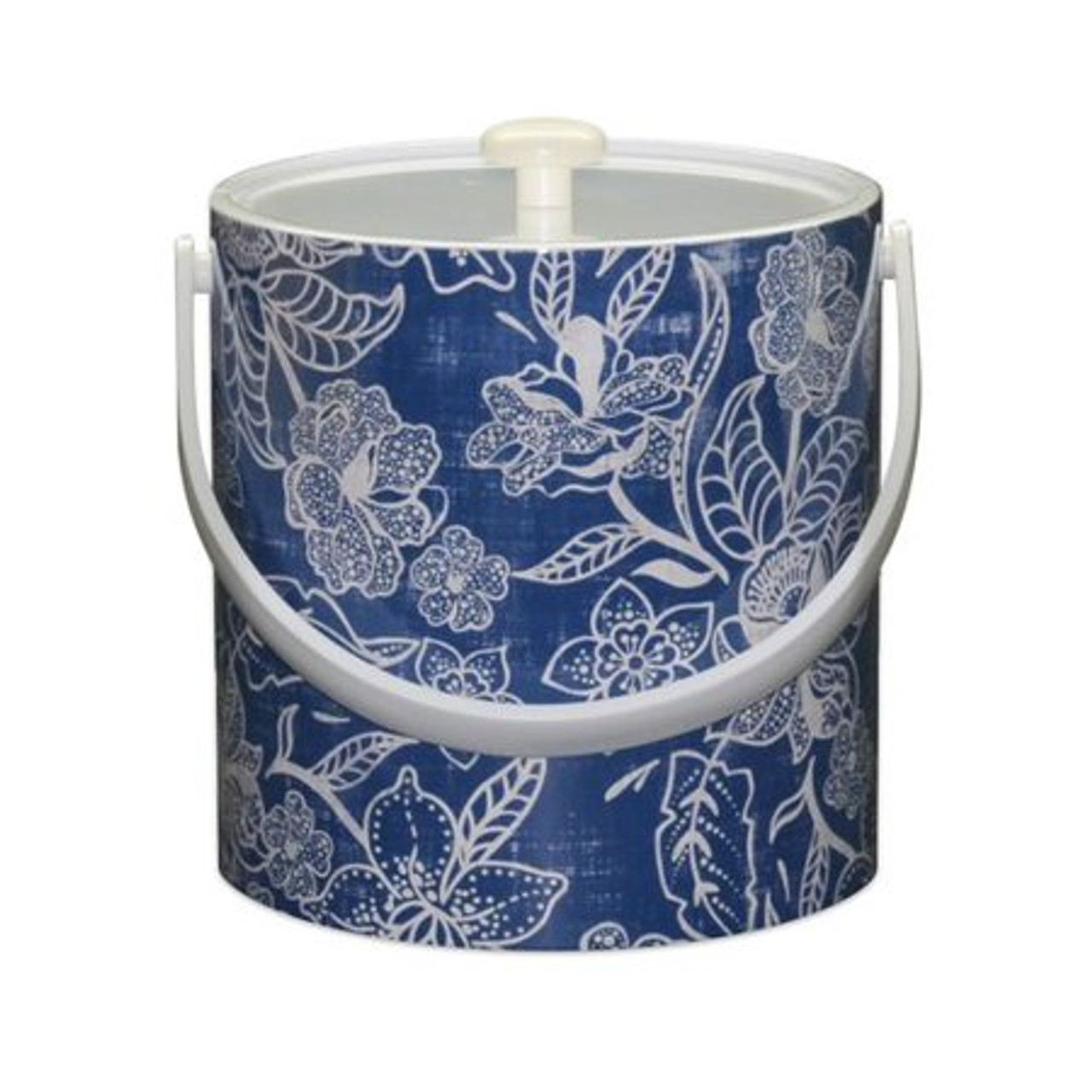 Blue Flowers Ice Bucket - 3qt