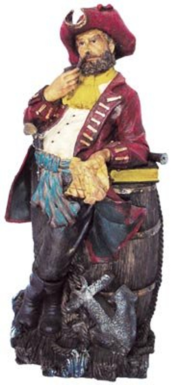Polystone Leaning Pirate - 14"
